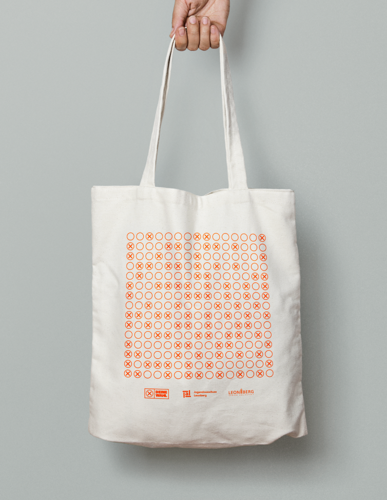 Branded tote bag